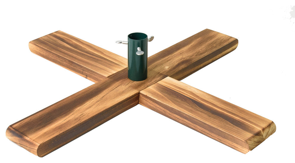 Light Wood Artificial Christmas Tree Stand for Trees up to 7.75' Tall