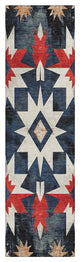 Machine Washable Indoor/Outdoor Chantille ACN1893 Navy 2'3" x 7'6" Runner Rug