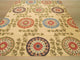 Ivory Transitional Floral Mandana Area Rug