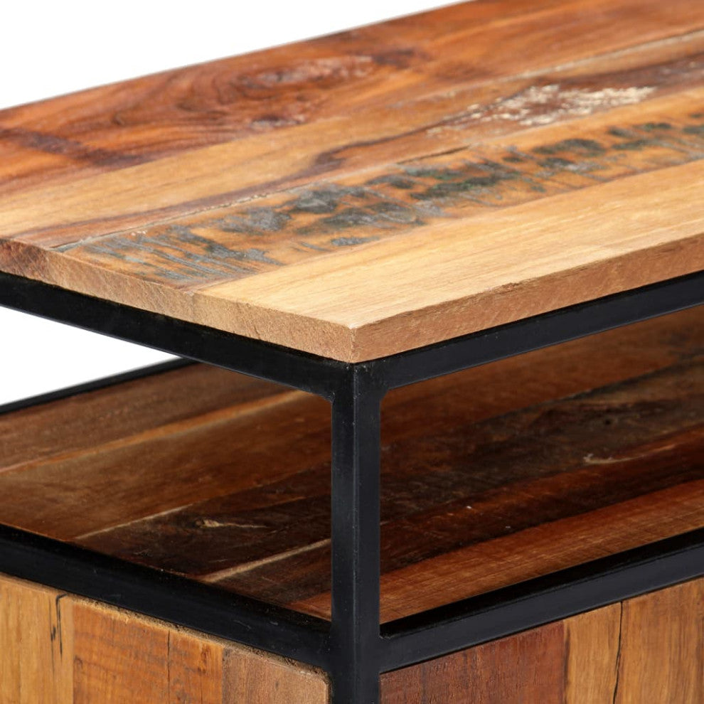 vidaXL Cabinet Sideboard Storage Buffet Cabinet Solid Reclaimed Wood and Steel