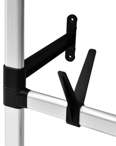 vidaXL Shoe Rack Telescopic Shoe Organizer Shelf Stand with Rods Aluminum