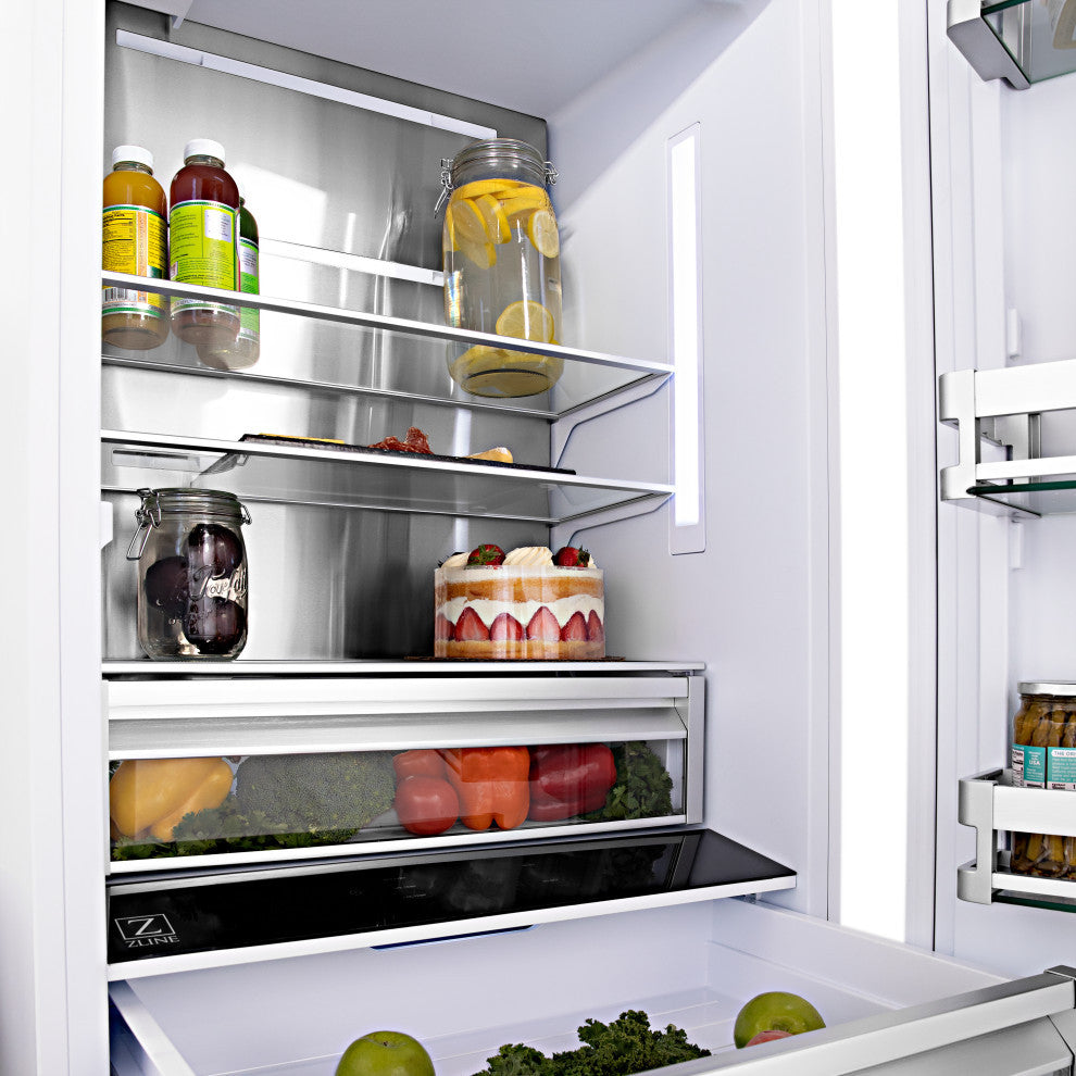 ZLINE Refrigerator With Internal Water, White Matte RBIVZ-WM-60-MB
