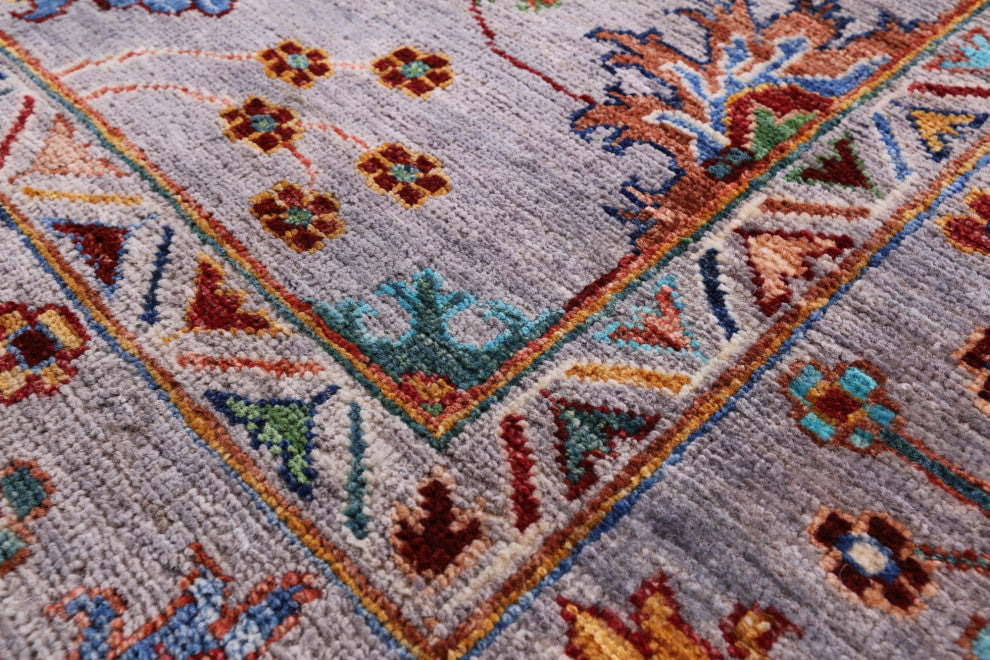 Hand Knotted Persian Tabriz Wool Rug 6' 0" X 9' 0" Q10569