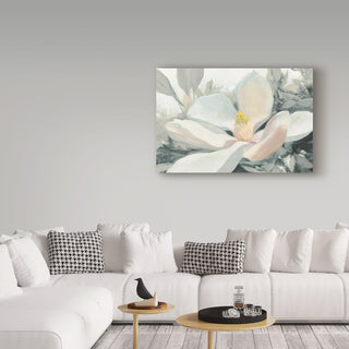 Julia Purinton 'Majestic Magnolia Green Gray Crop' Canvas Art