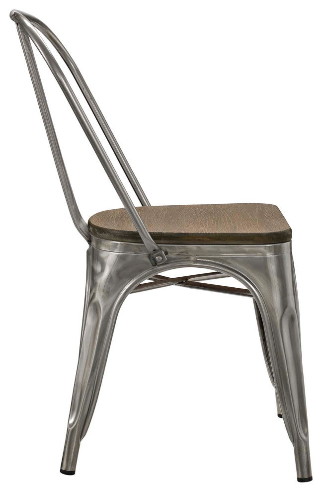 GunMetal Promenade Dining Side Chair Set of 4