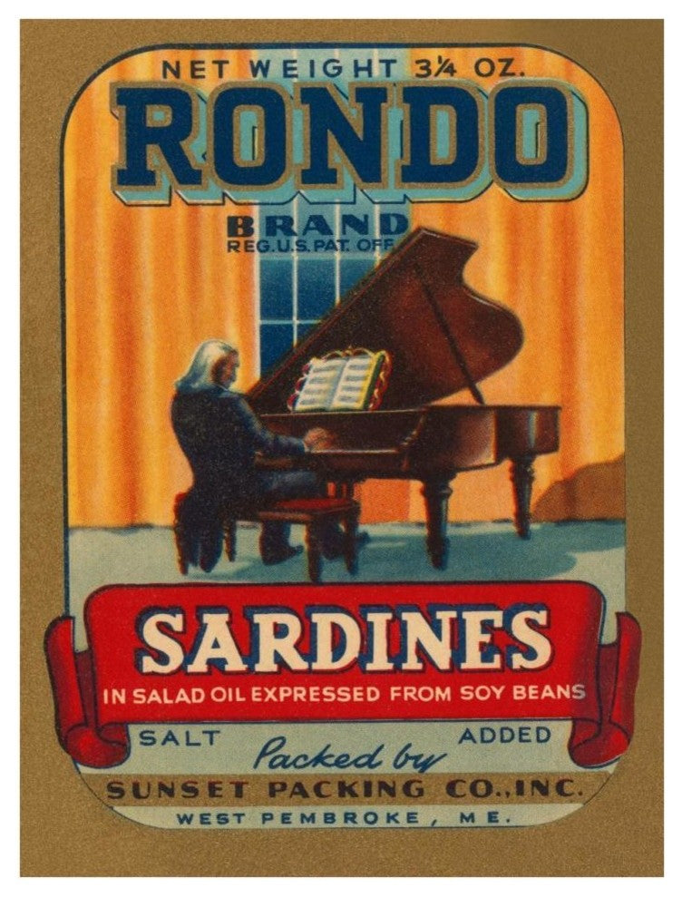 "Rondo Brand Sardines" Digital Paper Print by Retrolabel, 29"x38"