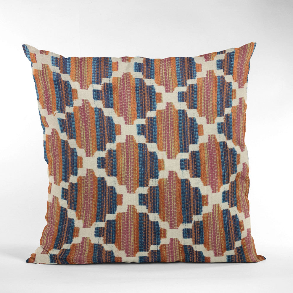 Plutus Multi-Color Lights Diamond Luxury Throw Pillow, 20"x30"