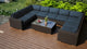 Arden 10 Piece Sectional Set, Spectrum Indigo