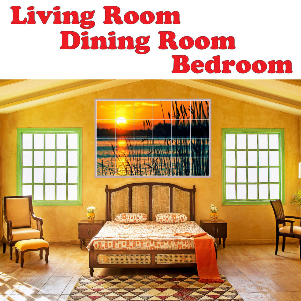 Beach Ceramic Tile Wall Mural HZ500060-55S. 21.25" x 21.25"