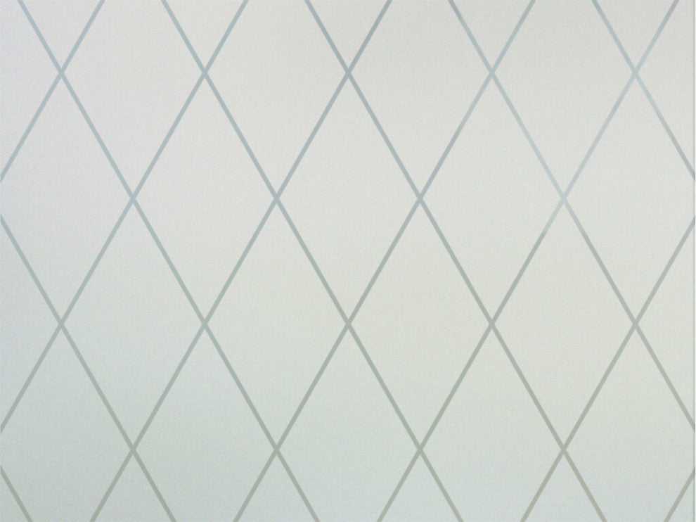 Interior Prehung Door or Interior Slab Door - Diamond Grid - Primed - 24" x...