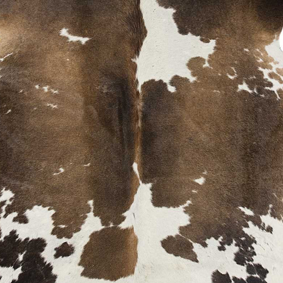 72" X 84" Taupe And White Cowhide - Rug