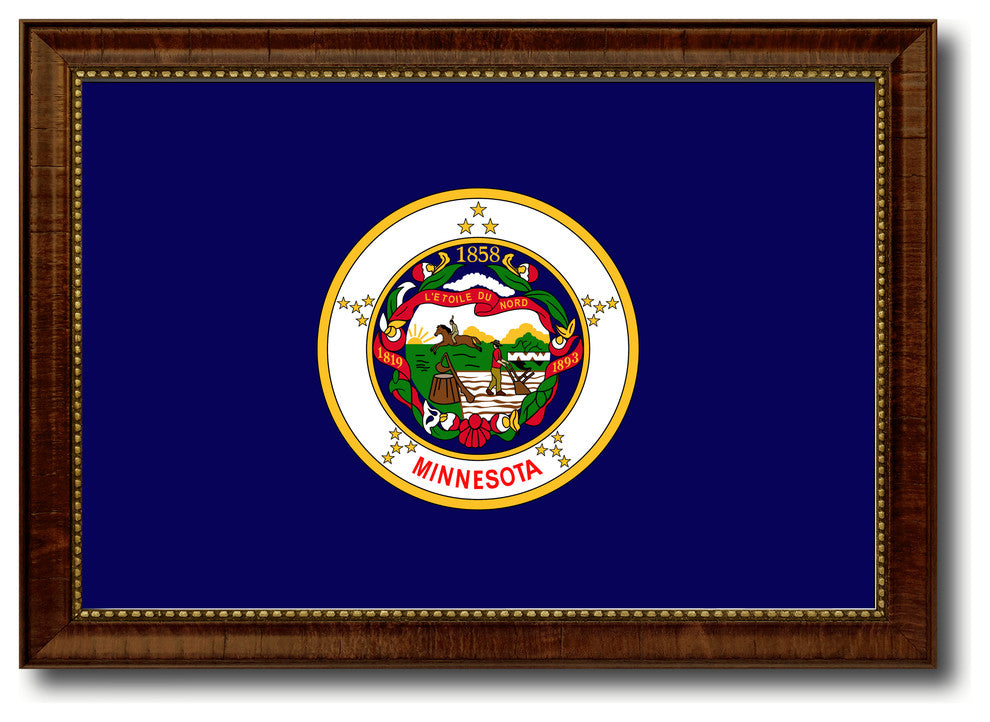 Minnesota State Flag Canvas Print, 27"x39"