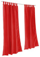 Canvas Jockey Red Sunbrella Outdoor Single-Panel Curtain With Tabs, 96"x50"