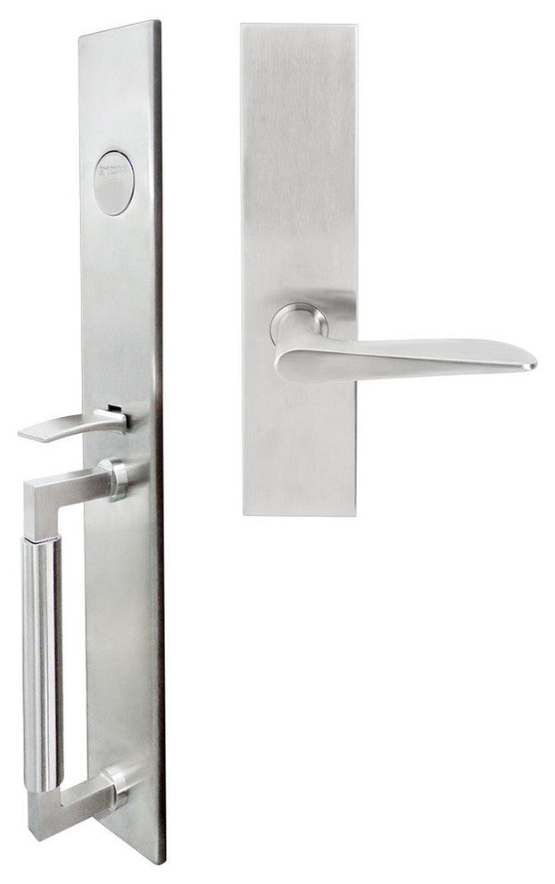 Ecco Lever, Mortise Dummy Handleset, Right Hand, Satin Stainless Steel