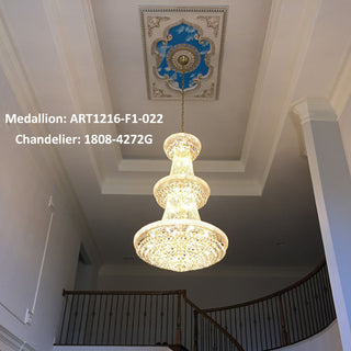 Artistry Lighting, Rectangle 63"x 47" White Ceiling Medallion (ART1216-F1-080)