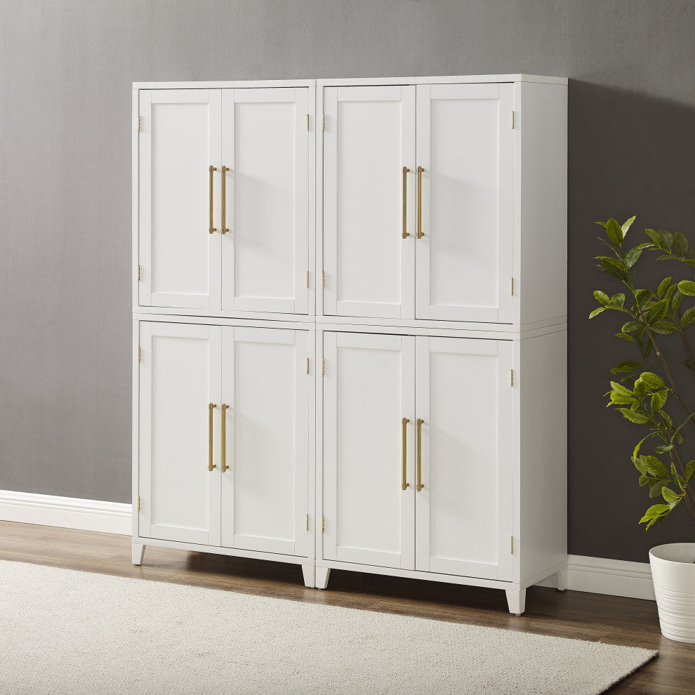 Roarke 2Pc Kitchen Pantry Storage Cabinet Set, 2 Pantries