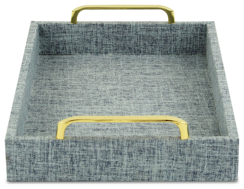 Canter Isle Light Blue Linen Tray