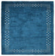 HAND KNOTTED LOOM SILK ECO-FRIENDLY AREA RUGS -8'x8', Square, Blue, Contemporary