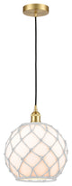 Innovations 616-1P-SG-G121-10RW-LED 1-Light Mini Pendant, Satin Gold