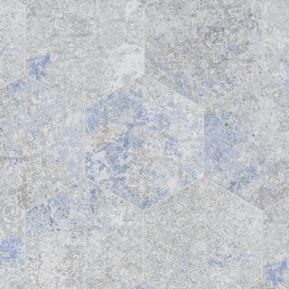 Emotion Hex Grey Porcelain Floor and Wall Tile