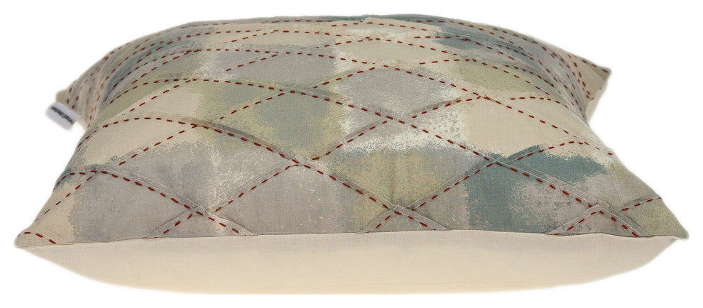HomeRoots 20" x 0.5" x 20" Transitional Cool Multicolor Accent Pillow Cover