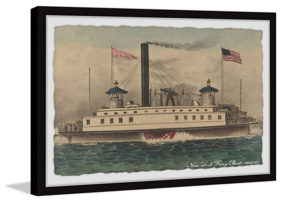 "American Ship" Framed Painting Print, 36x24