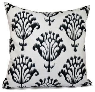 Floral Motifs Decorative Pillow, White, 20"x20"