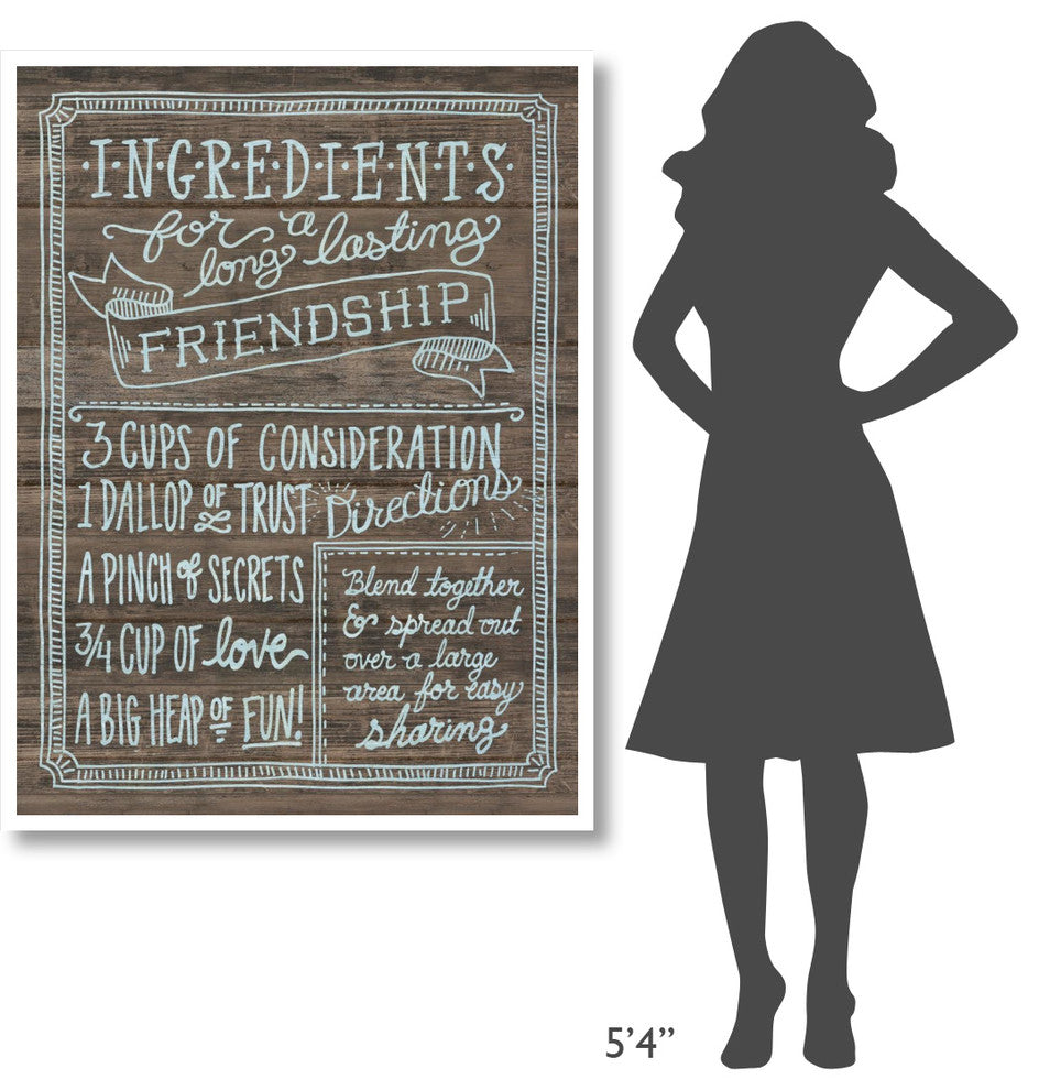 "Ingredients For Life IV" Digital Paper Print by Mary Urban, 38"x50"
