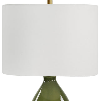 Gourd Table Lamp, Green