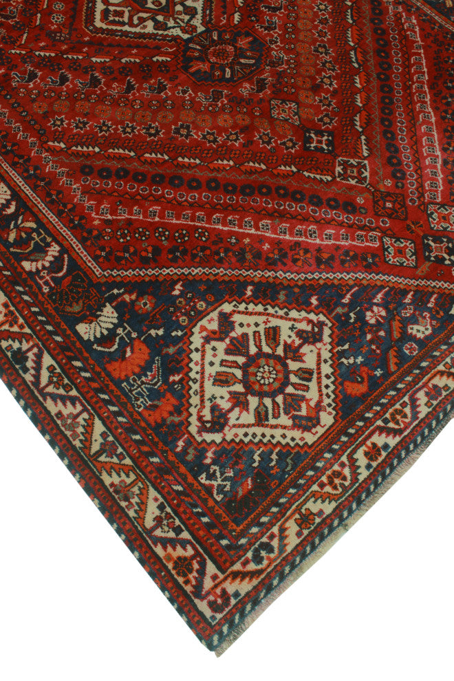 Fine Vintage Distressed Alirio Red Rug