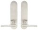 Champagne Lever, Tubular Privacy, 2-3/4" Backset, Satin Stainless Steel