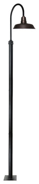 Cocoweb 14" Vintage LED Street Lamp in Mahogany Bronze With 11' Post