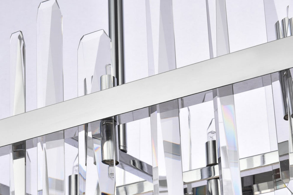 Modern Chrome 16-Light Chandelier