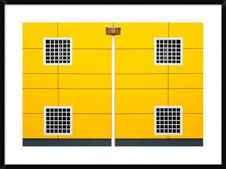 "Four Square" Framed Digital Print by Linda Wride, 38"x28"