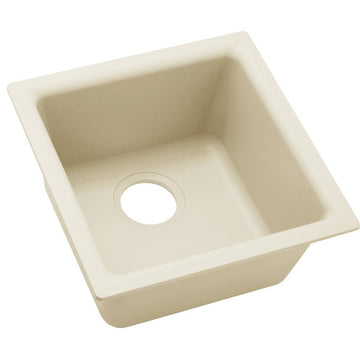 Elkay Luxe 15 3/4" One Bowl Drop In/Undermount Bar/Prep Kitchen Sink, ELX1616PA0
