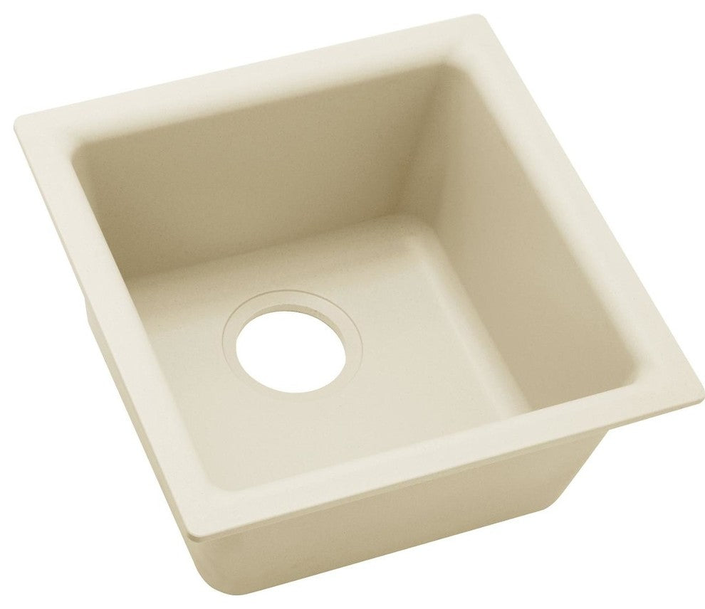 Elkay Luxe 15 3/4" One Bowl Drop In/Undermount Bar/Prep Kitchen Sink, ELX1616PA0