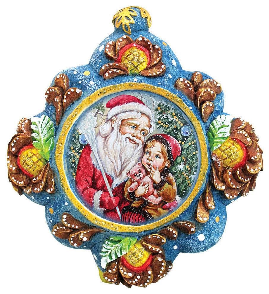 Hand Painted Scenic Ornament Sharing Secrets