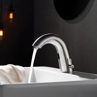 Jumilla Automatic Sensor Touchless Bathroom Faucet, Satin Nickel