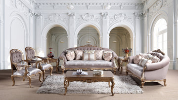 Florence 6-piece Victorian Living Room Set