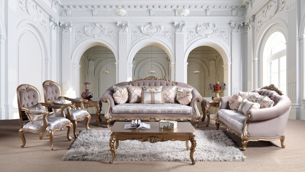 Florence 6-piece Victorian Living Room Set