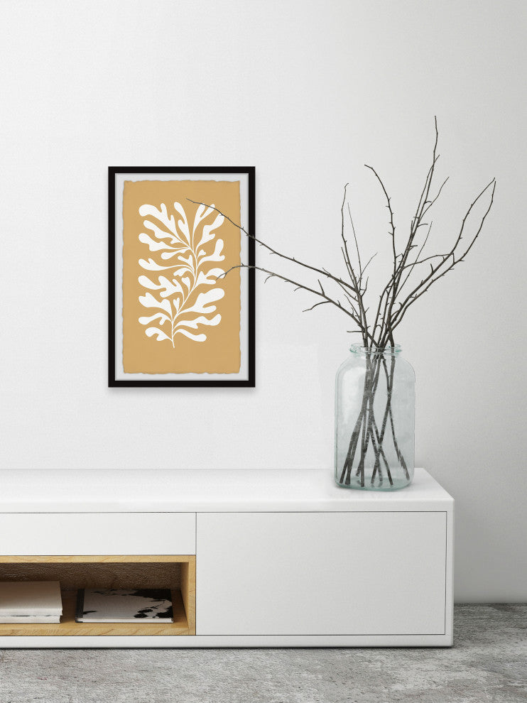 "Wavy Seaweeds" Framed Painting Print, 16x24