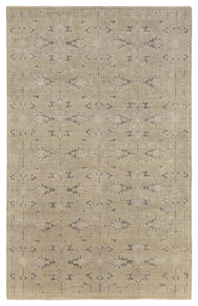 Surya Opulent OPE-6001 6'x9' Rug, Sage/Charcoal/Ivory