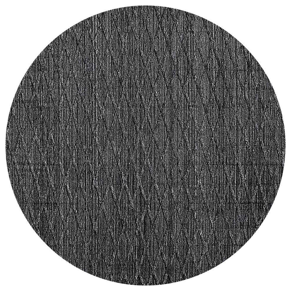 Ahgly Company Indoor Round Mid-Century Modern Area Rugs, 7' Round