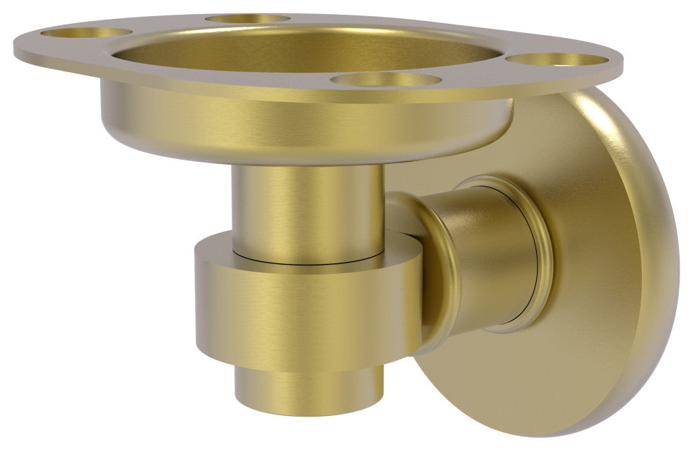 Continental Toothbrush Holder, Satin Brass