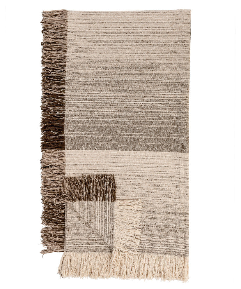 Beryl Cotton Fabric Blanket, King