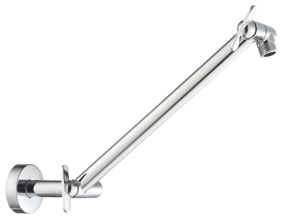17" Adjustable Rain Shower Arm, Polished Chrome
