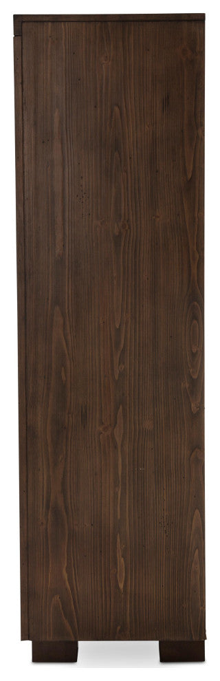 Aico Amini Carrollton 6 Drawer Chest in Rustic Ranch