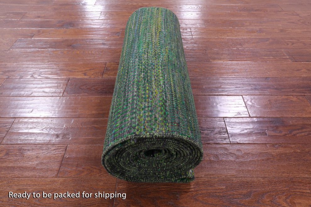 Runner Super Savannah Gabbeh Hand Knotted Wool and Silk Rug 2' 6" X 24' 0" Q8630