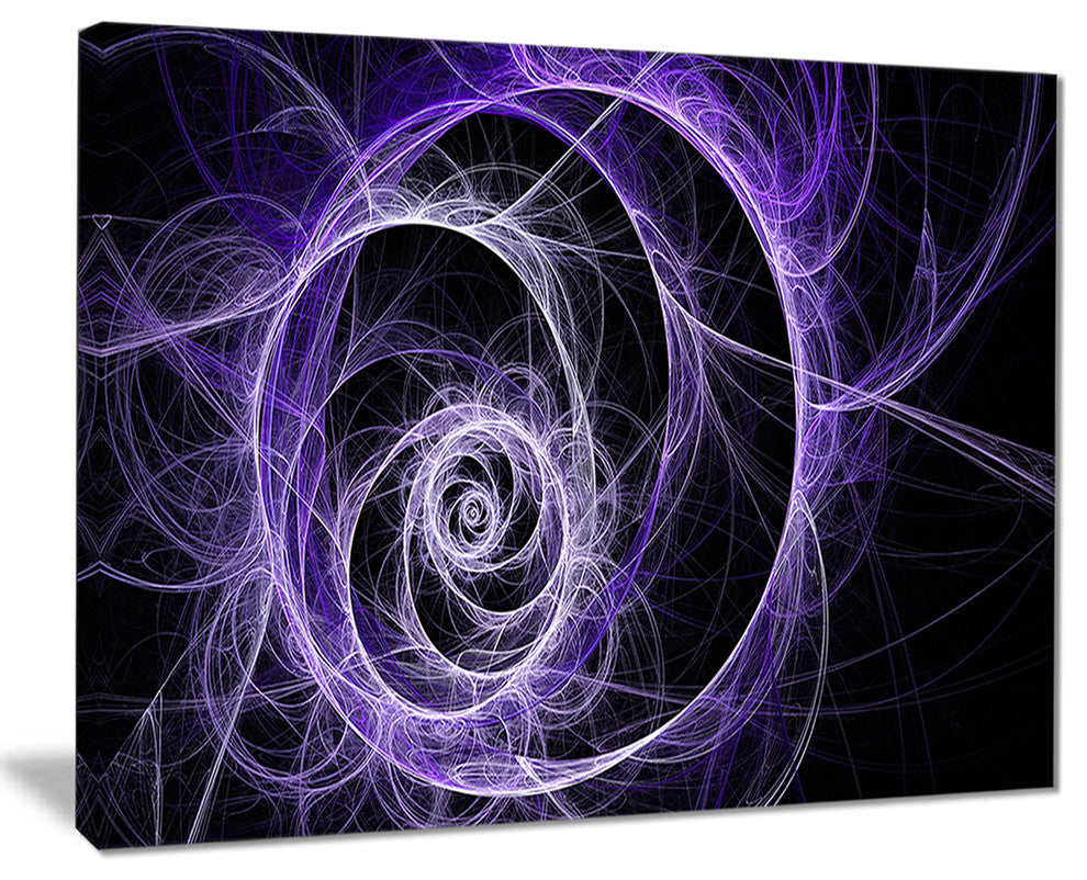 "Exotic Blue Flower" Floral Digital Art Canvas Print