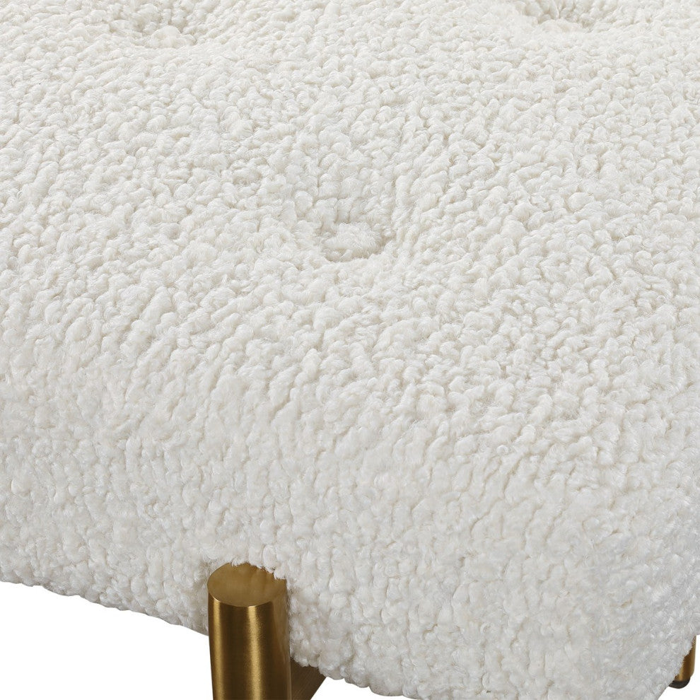 Uttermost Olivier White Bench 23572